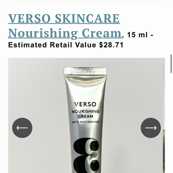 VERSO SKINCARE 3 NOURISHING CREAM - Picture 9 of 9
